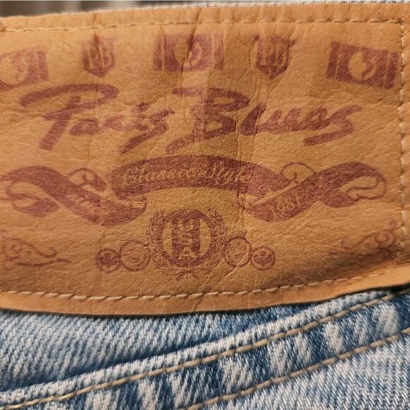 PARIS Blues Vintage High Waisted Peace Sign Jeans - Picture 6 of 6